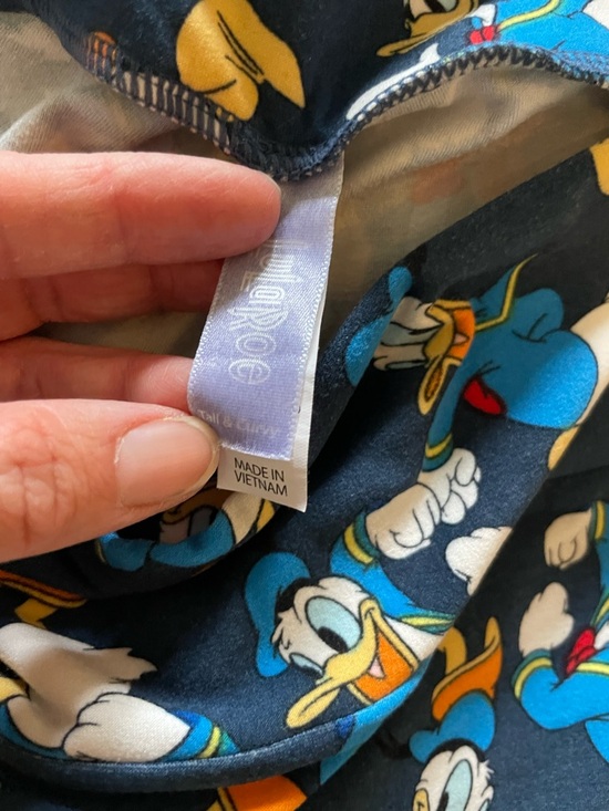 LuLaRoe Blue Donald Duck Disney Leggings - Picture 4 of 5